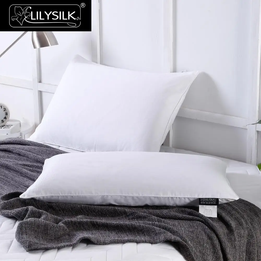 Шёлковая подушка в хлопковом чехле Lilysilk Бесплатная доставка|pillow sponge|pillow rabbitsilk floor