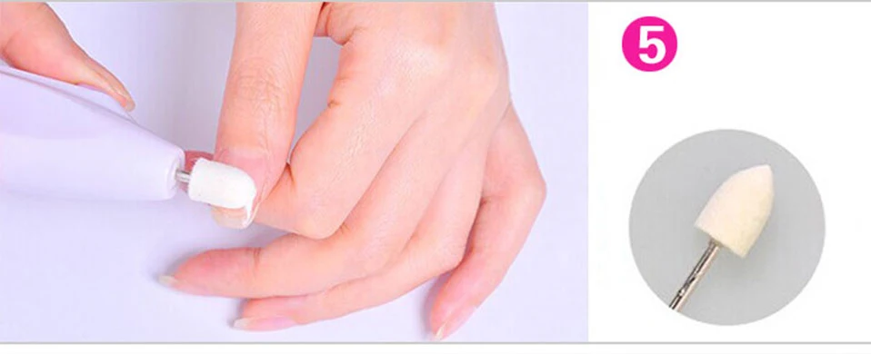 Electric Nail Drill Portable Nail Art Nail Drill Machine Professional Apparatus For Manicure Machine Bits Set Cutters For Tools (5)