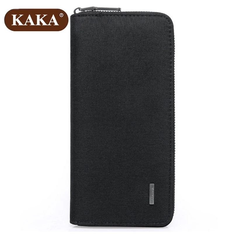 

KAKA 2017 New Fashion Women Wallets Oxford Zipper Wallet Men's Long Design Purse High Quality Male Card ID Holder Z730