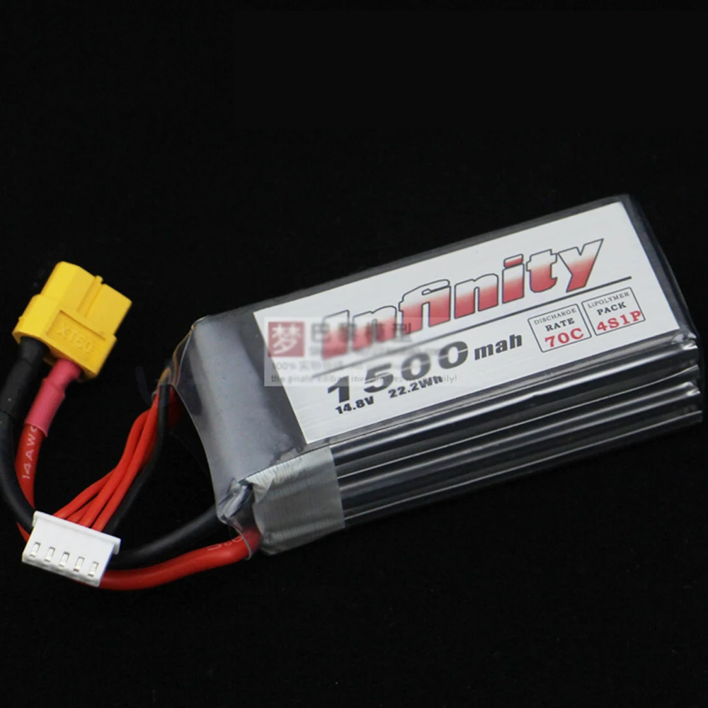 1 шт. оригинальный аккумулятор Infinity 4S 14 8 V 1500mAh 70C 50C Graphene LiPo XT60 с поддержкой 15C