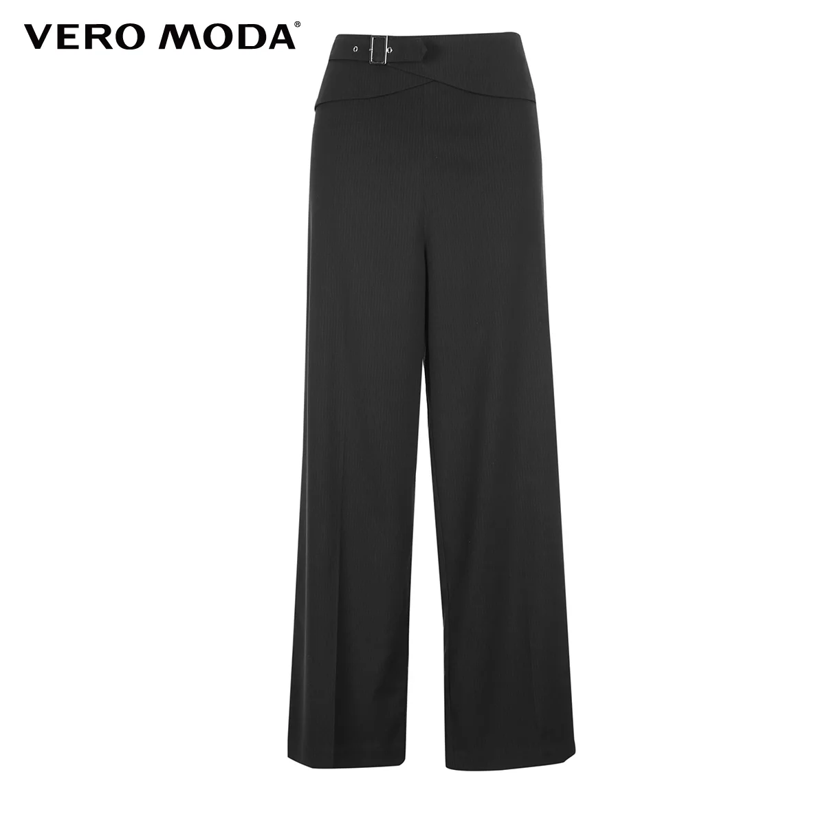 Vero Moda женские OL Стиль средняя талия на шнуровке Досуг широкие брюки | 318450509