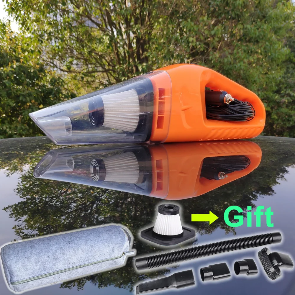 2 фильтра HEPA 12V/120 Вт Портативный автомобильный пылесос мокрое и сухое двойного