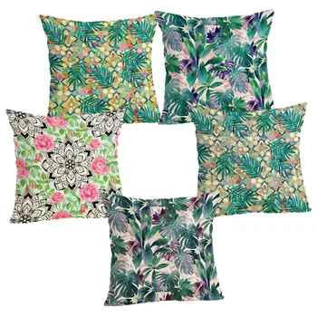 

Factory direct linen pillow Flower hug pillowcase cushion cover stock is sufficient to map custom