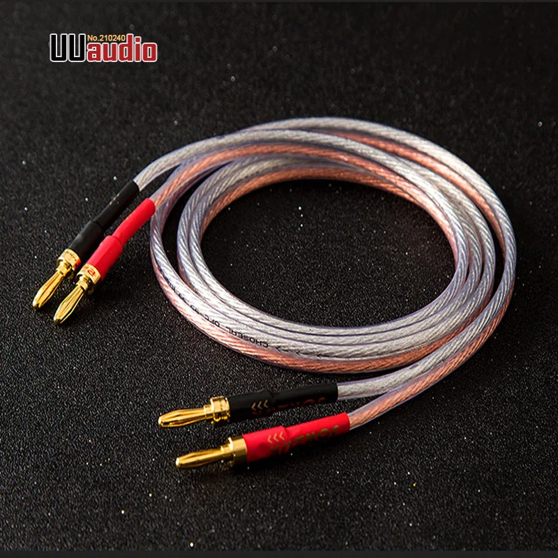 

1PC 200N 300N High Quality HIFI Speaker Cable / Banana to Banana Type Audio Cable/ 1.5m 2m 3m 5m ----U118