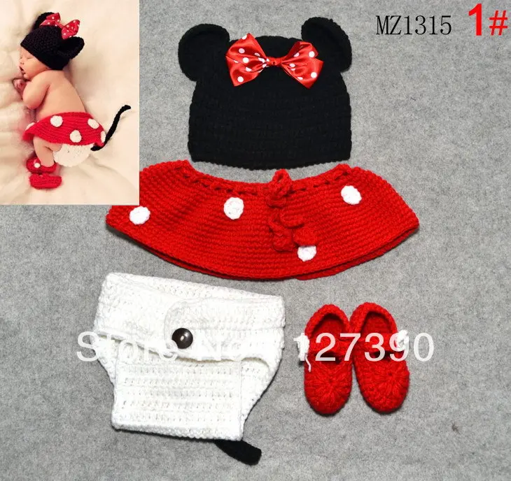 newborn mickey mouse crochet outfit pattern