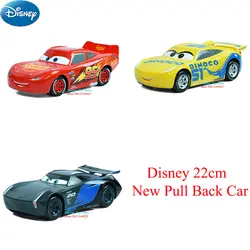 Disney McQueen Storm Джексон Крус автомобили 3 Pixar 22 см Пластик Emulational Конструкторы вытяните назад автомобиль Carros подарки для детский день рождения