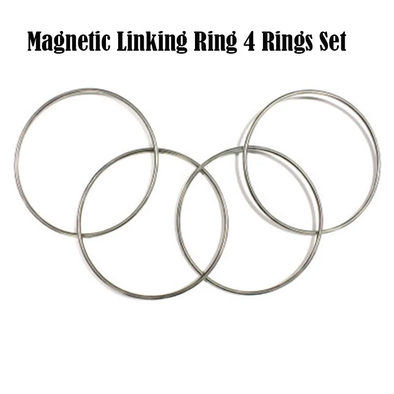 Large Size Linking Ring 4 Rings Set(Dia. 30cm,Stainless Steel) Magic Tricks Magician