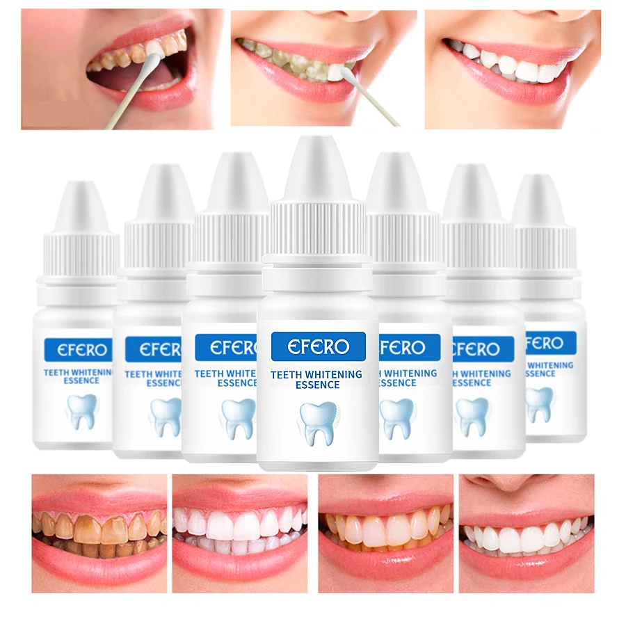 

EFERO Teeth Whitening Essence Oral Hygiene Remove Stains Plaque Cleaning Serum White Tooth Bleaching Dental Tools Toothpaste