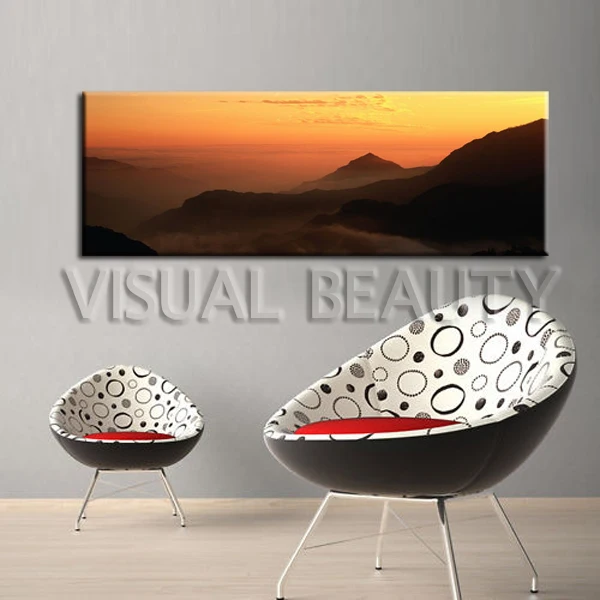 FREE SHIPPING Panoramic Wide View Landscape Painting Scenery Painting