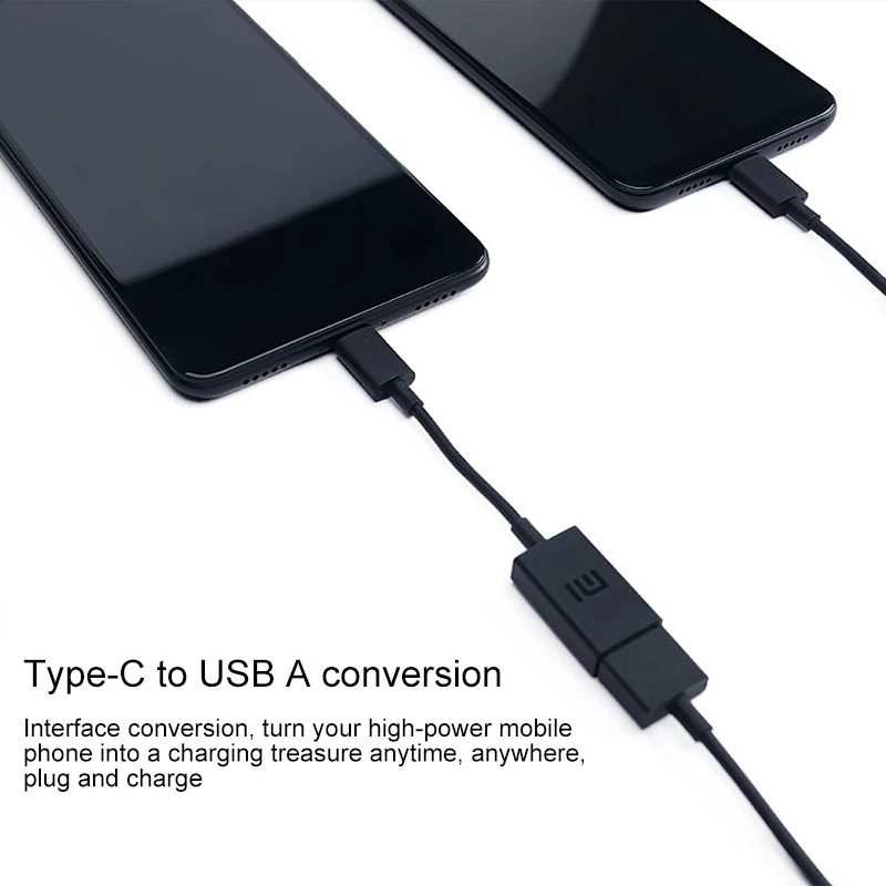 Кабель xiaomi OTG type C USB для передачи данных type C Мужской и Женский адаптер для xiaomi mi 9 8 se 6 6x A1 5 5X Max 3 mi x 2S