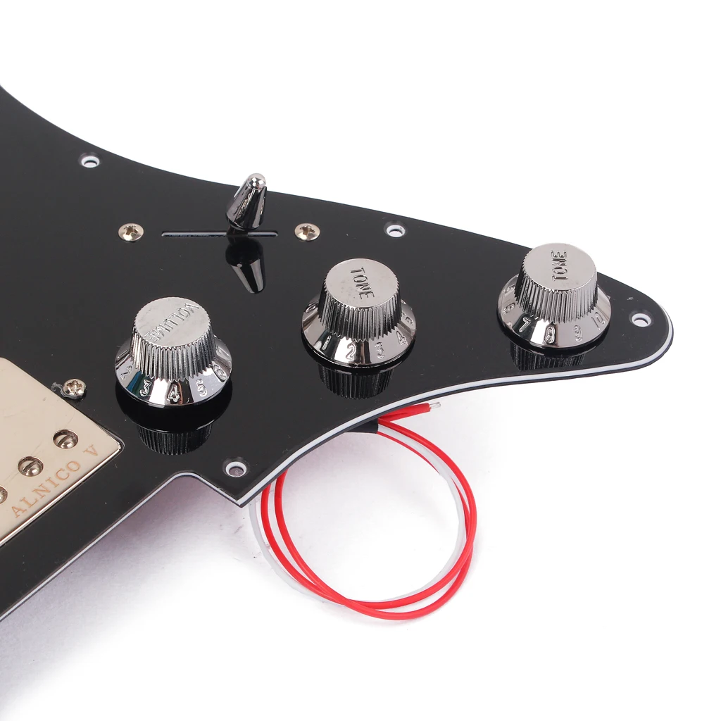 Copper+Plastic Durable Electric Guitar Prewired SSH Alnico 5 Humbucker Picup Pickguard for ST SG Guitar