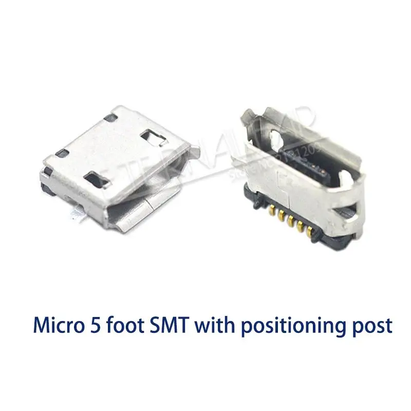 Мини-usb 2,0 V8 Тип B микро плоскостопие 5PIN после 2PIN сварки прямой вертикальный разъем иглы сварки провода PCB DIY - Цвет: USB11