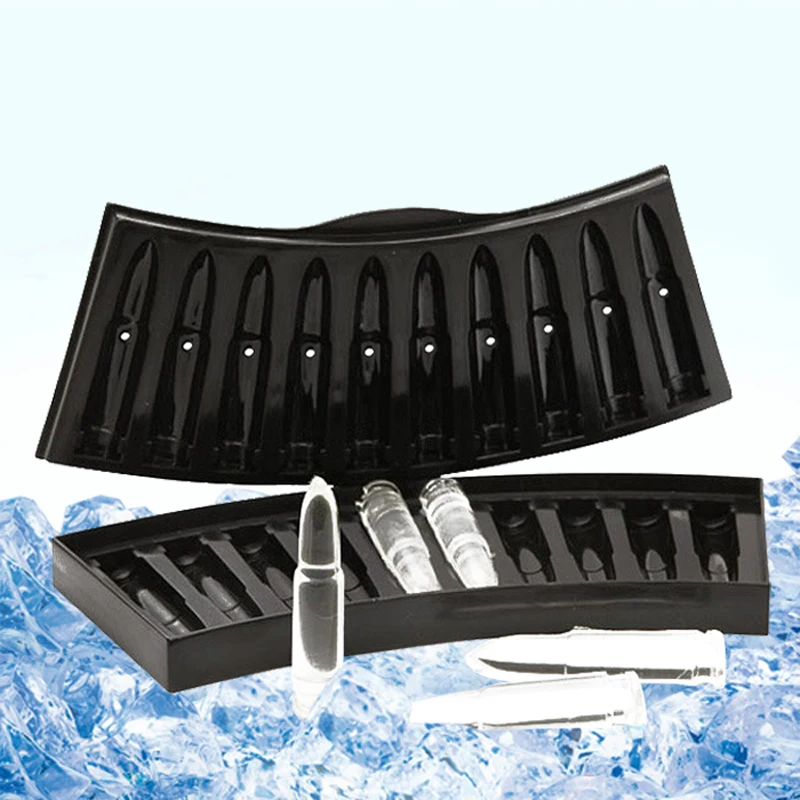 

10 Grids Ice Mold Bullet Shape Ice Tray DIY Kitchen DIY Ice Mold Maker Bar Cooling Drinking Drink Bar Mould Party Supplies