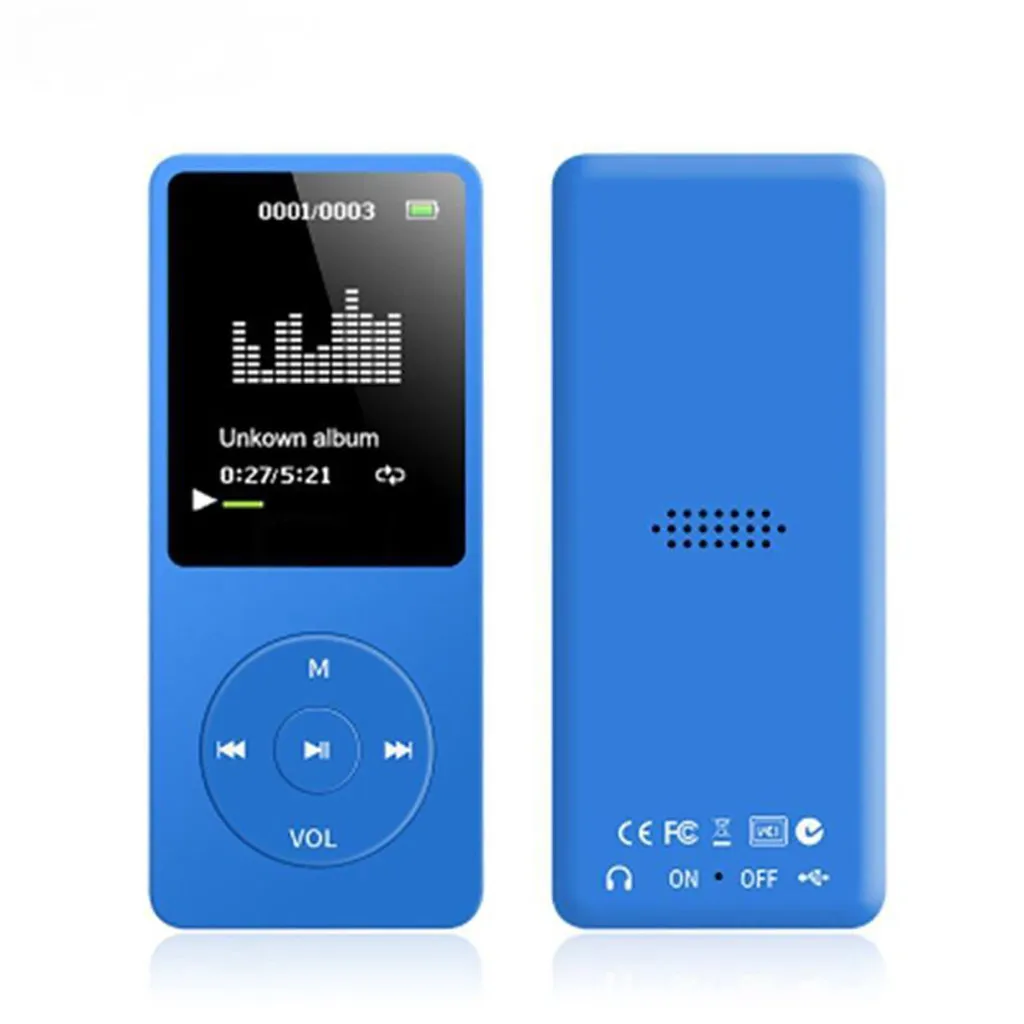 Newest Playback MP3 70 Hours Lossless Sound Music Player TXT E-book FM Recorder TF Card+Pouch Support Up to 128GB