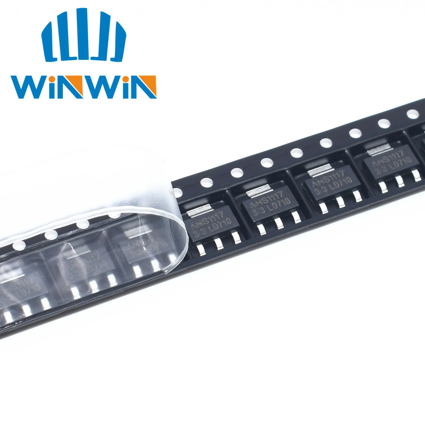 

100pcs AMS1117-3.3 AMS1117 LM1117 1117 3.3V 1A Voltage Regulator