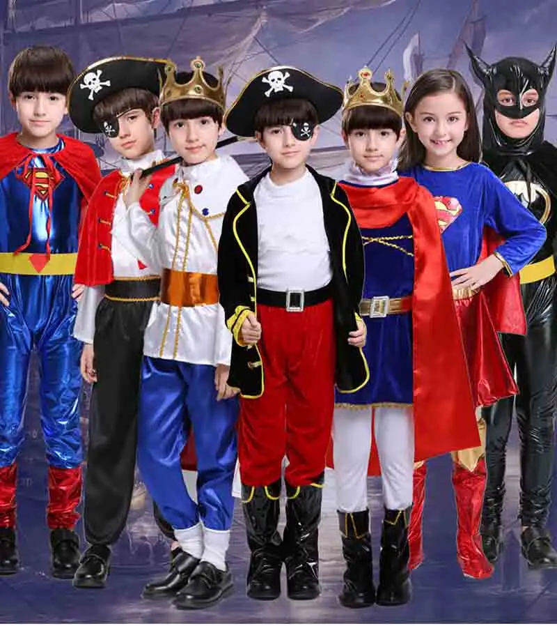 

Christmas Children's Costume Boys Pirate And King Role Playing Prince Costume COS Suits Halloween Costume For Boy Kid Child