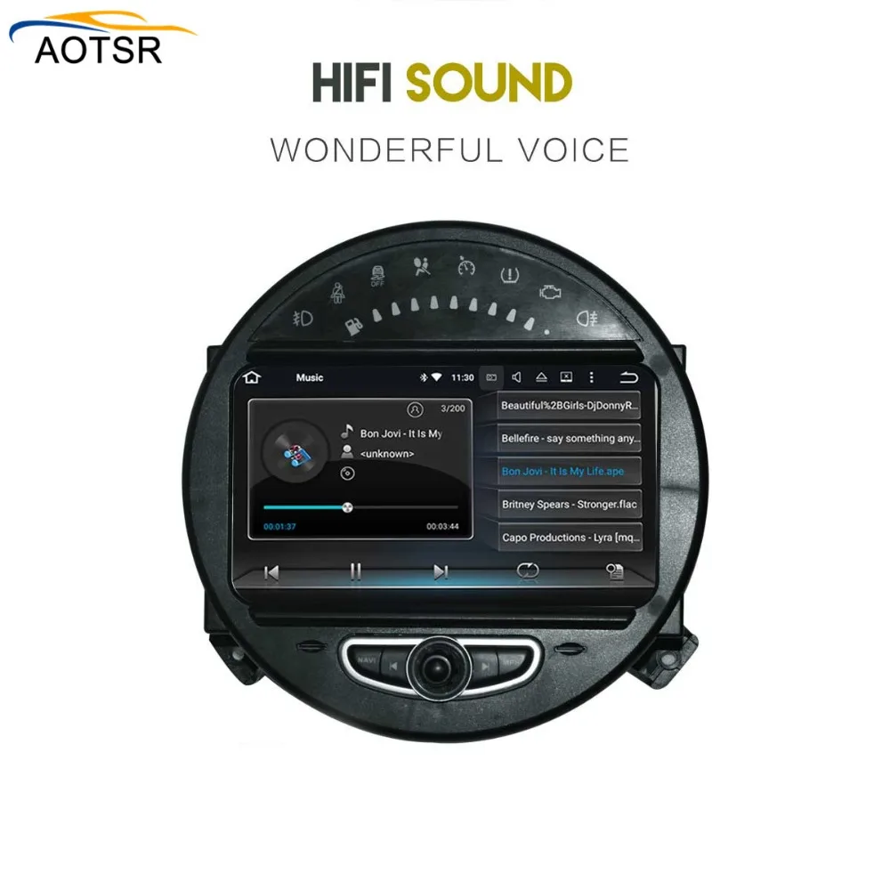 Android 8 0 автомобильный мультимедийный плеер NAVI для BMW Mini 2006 2013 с автомобильным DVD