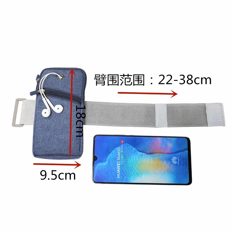 Универсальный спортивный Чехол для мобильного телефона, сумка на руку для смартфона, холщовый чехол, противоударный чехол для samsung, huawei, для iphone, сумка fundas