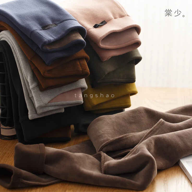 Beste TS J139 Verdikking en kasjmier vrouwen leggings herfst en winter nieuwe type effen kleur fluwelen katoen warme broek