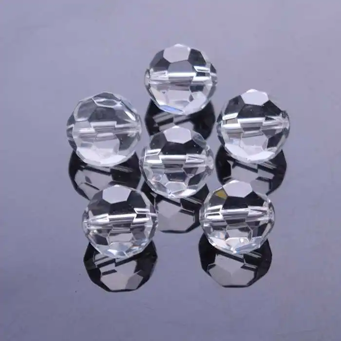 Vidro de Cristal Jewlery para Lustre Lote Qualidade Cores Claras 6mm Facetado Contas Redondas Faça Você Mesmo Cristal Lâmpada Peças 1000 Pçs - Boa 2 High Quality Luzes e Iluminação