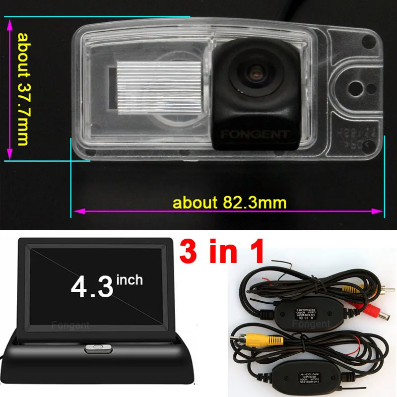 Для Nissan XTrail X Trail Автомобильный Обратный задний вид 1280*720P HD Беспроводная парковочная камера монитор - Название цвета: Y8311-AV-Z1-43