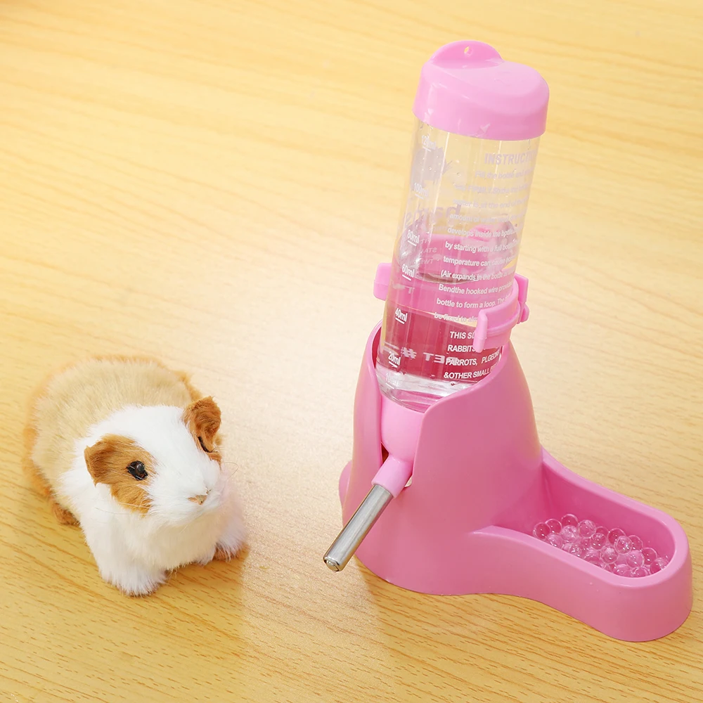 125ml Function 3 in 1 Hamster Water Bottle Food Container for small