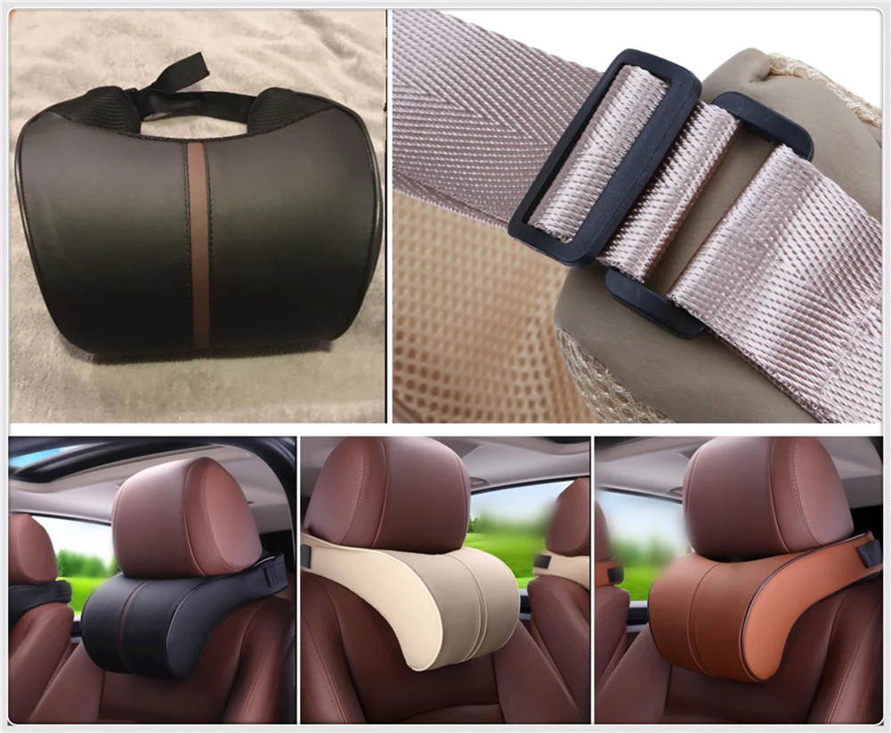car Accessories Stretch Cotton Headrest Neck Pillow Interior Products for Hyundai HND-3 Veloster i10 LPI 30blue R cee d ix | Автомобили и