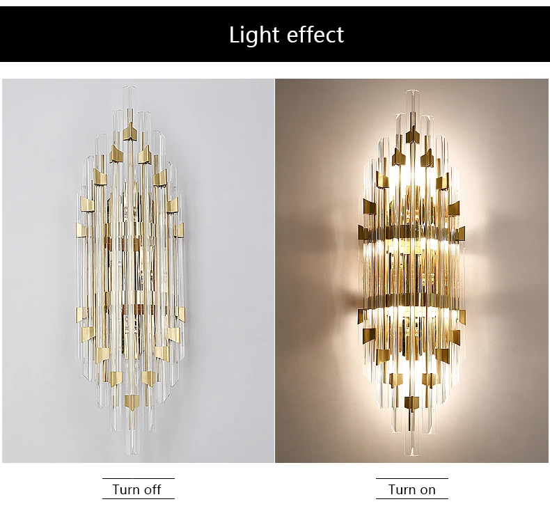 Nordic Wall sconce Lamp Led crystal wall lights 15