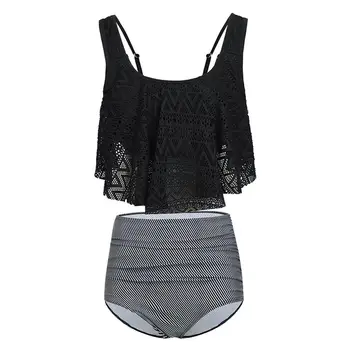 

Women High Waist Bikini Set Printing Swimwear Two Piece Swimsuit Beach Swimwear