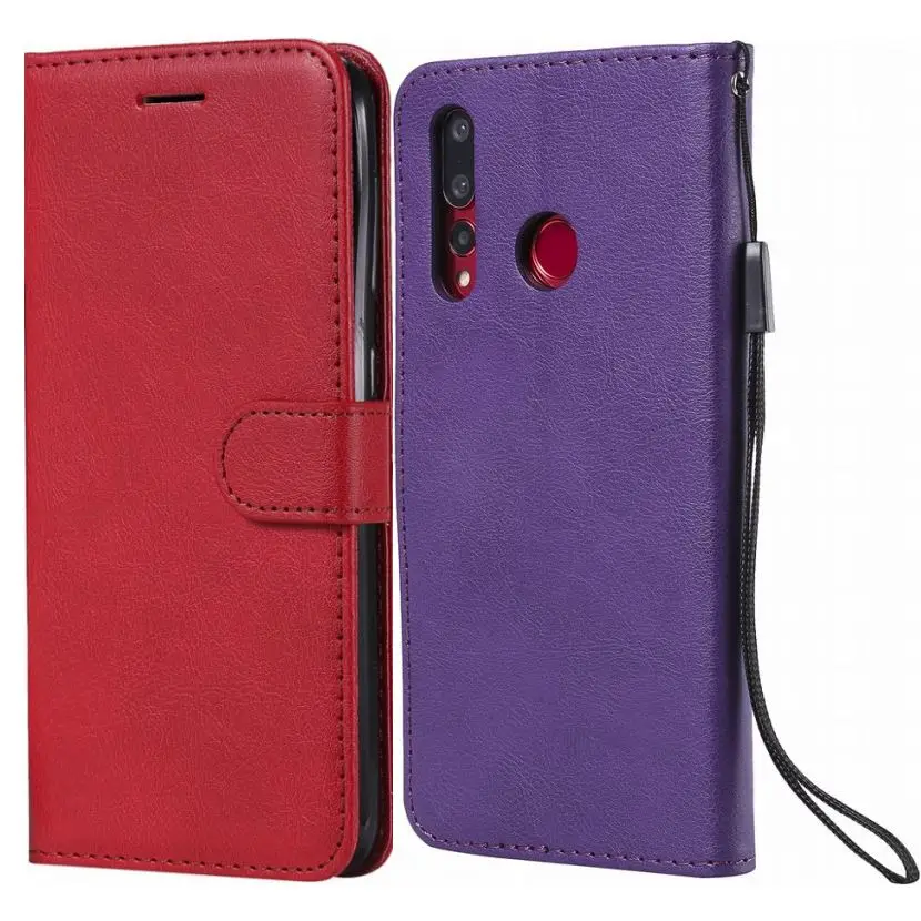 

Solid Color Simple Stand Covers For Huawei P30 Lite P9 Nova 4 4e Honor 8A Y5 Prime Y6 Pro Y7 Y8 2018 Y9 2019 Book Cases DP06Z