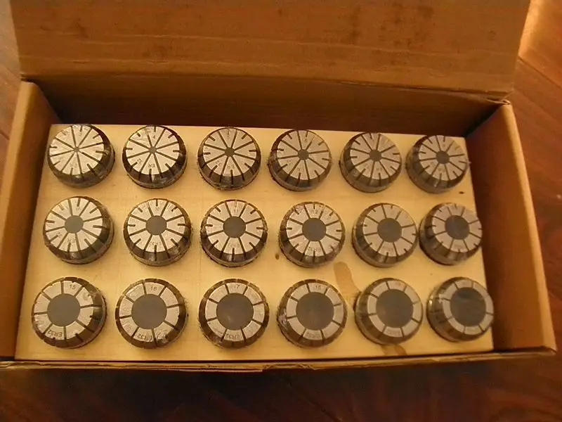 18 шт. пружинные патроны для токарного станка 3 20 мм 0 015 мм|collet chuck|spring colletcollet set |