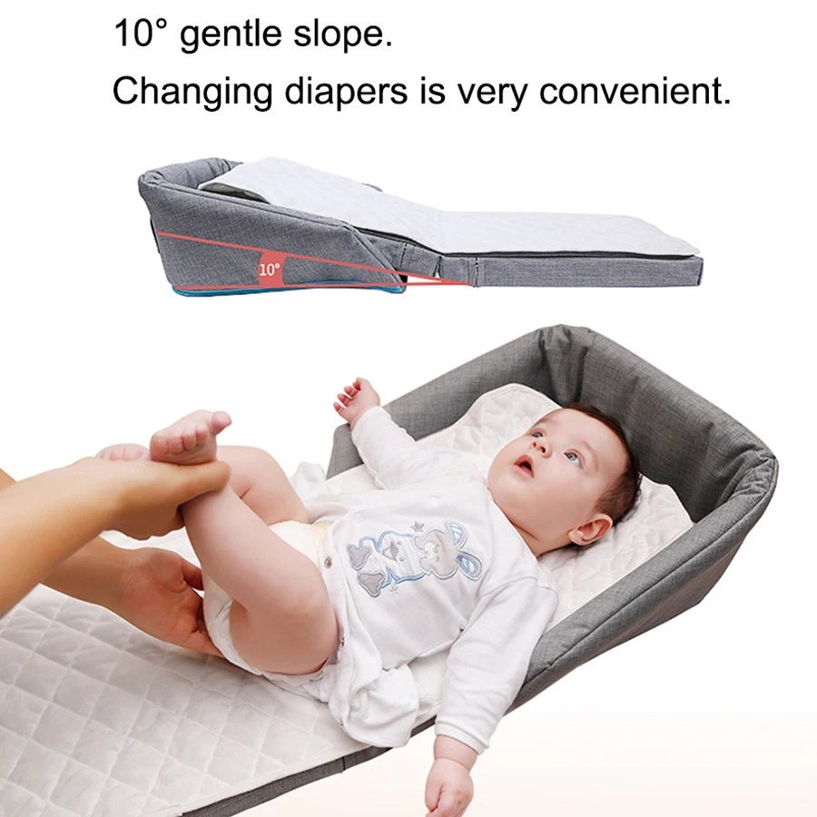 Multi-function high quality portable baby crib travel baby bed dining chair newborns baby crib foldable bed