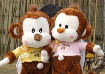 

one piece 40 cm monkey plush toy cloth monkey doll birthday gift w6254