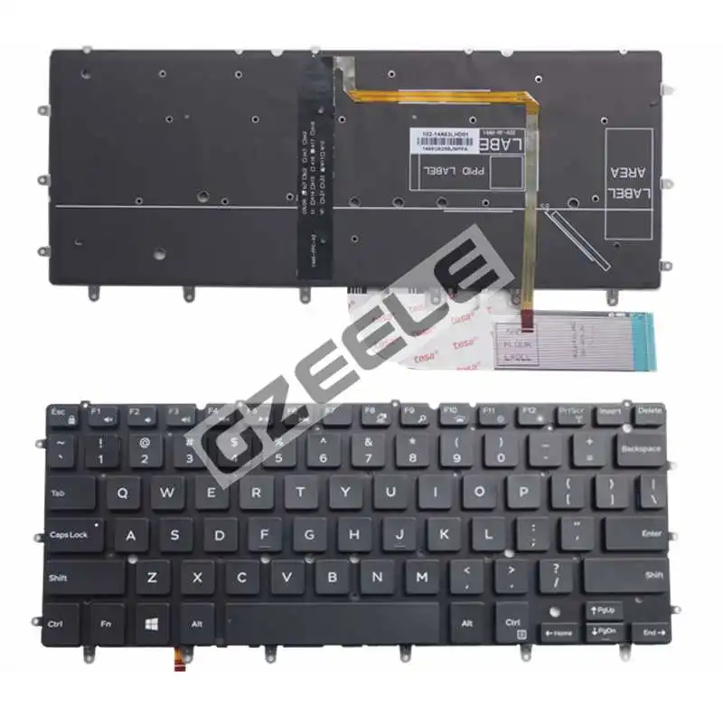 

New  Keyboard  FOR DELL XPS 13 9343 xps13 9350 15BR N7547 N7548 17-3000  US laptop keyboard Backlight