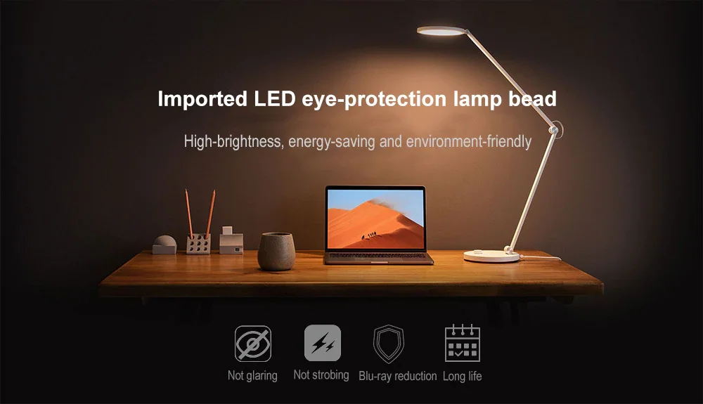 XIAOMI MIJIA Mi настольная лампа pro светодиодный умная настольная лампа для учебы лампа для чтения офисный настольный свет портативный складной ночник приложение управление