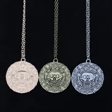KYSZDL Fashion Jewelry Vintage Charm Alloy Aztec Coin Pendant Necklace Pirates of the Caribbean Free Shipping KYSZDL Fashion Jewelry Vintage Charm Alloy Aztec Coin Pendant Necklace Pirates of the Caribbean Free Shipping
