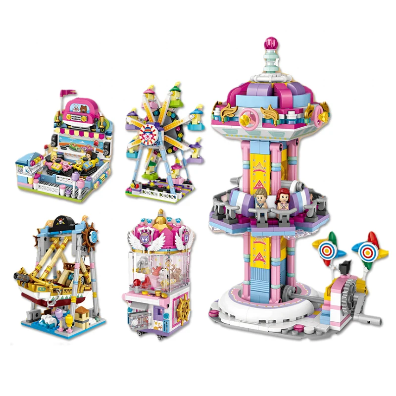 Mini Blocks Toys A carousel Clip doll machine Plastic Assembly Bricks
Children Toy Educational building blocks gift DIY Price $21.19