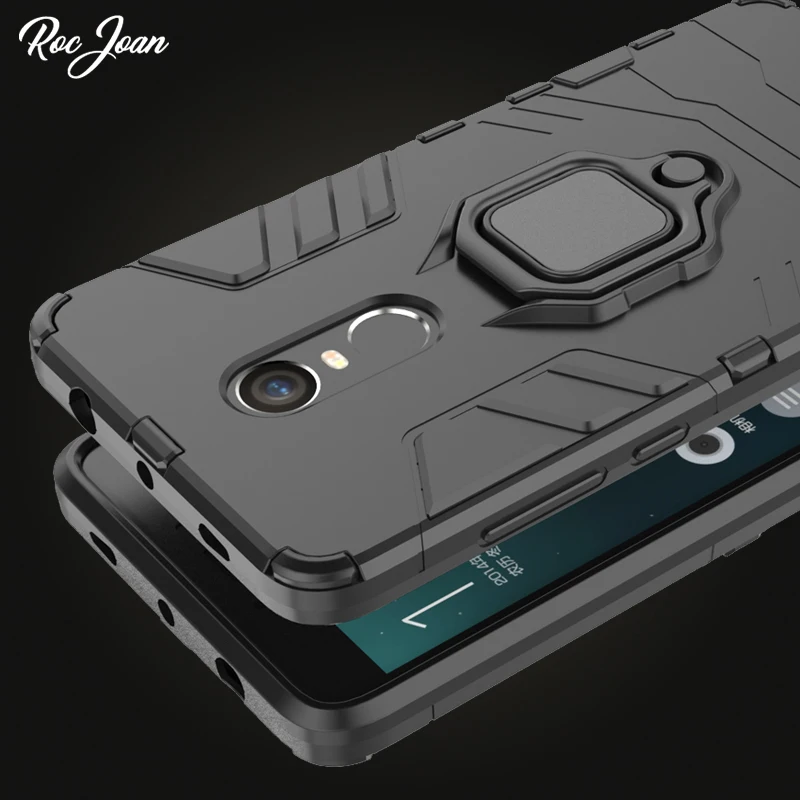 Roc Joan Armor чехол для Xiaomi Redmi Note 4x 5 Mi a1 8 6x Hero Черная пантера металлический