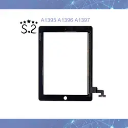 Новый ЖК-дисплей Экран Touch Стекло для iPad 2 A1395 A1396 A1397 Передняя Внешний Стекло объектива