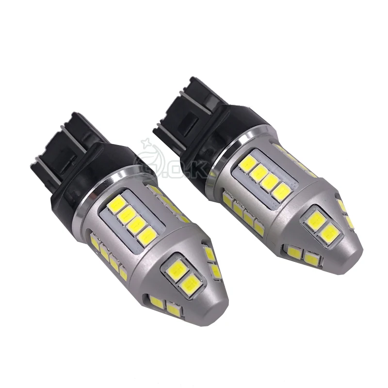 50 шт. T20 7443 LED 30smd 2835 LED 30 Вт Авто Тормозные огни для автомобиля DRL вождения автомобиля Лампа Стоп лампа поворотники водить автомобиль хвост