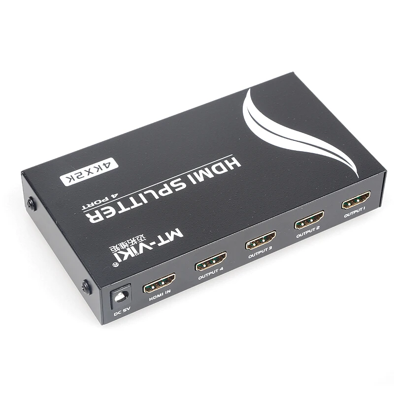 MT-VIKI 4 port HDMI splitter 1 in4 out HD synchronous output of the support 3D support 4K*2K MT-SP144