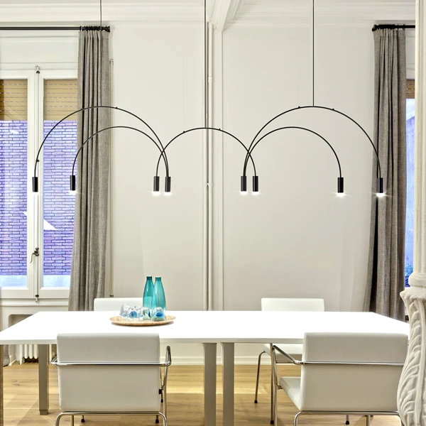 

Post-modern arched line Hang lamps pendant lights led lights for home nordic pendant light fixtures loft style hanging lamp