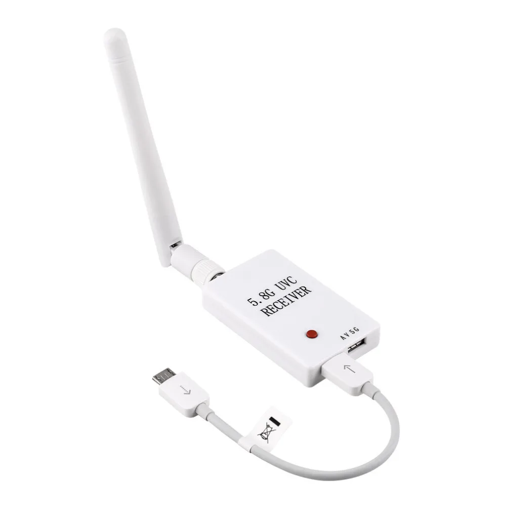 

1pcs 5.8G 150CH Mini FPV Receiver for UVC Video Downlink OTG VR Android Phone
