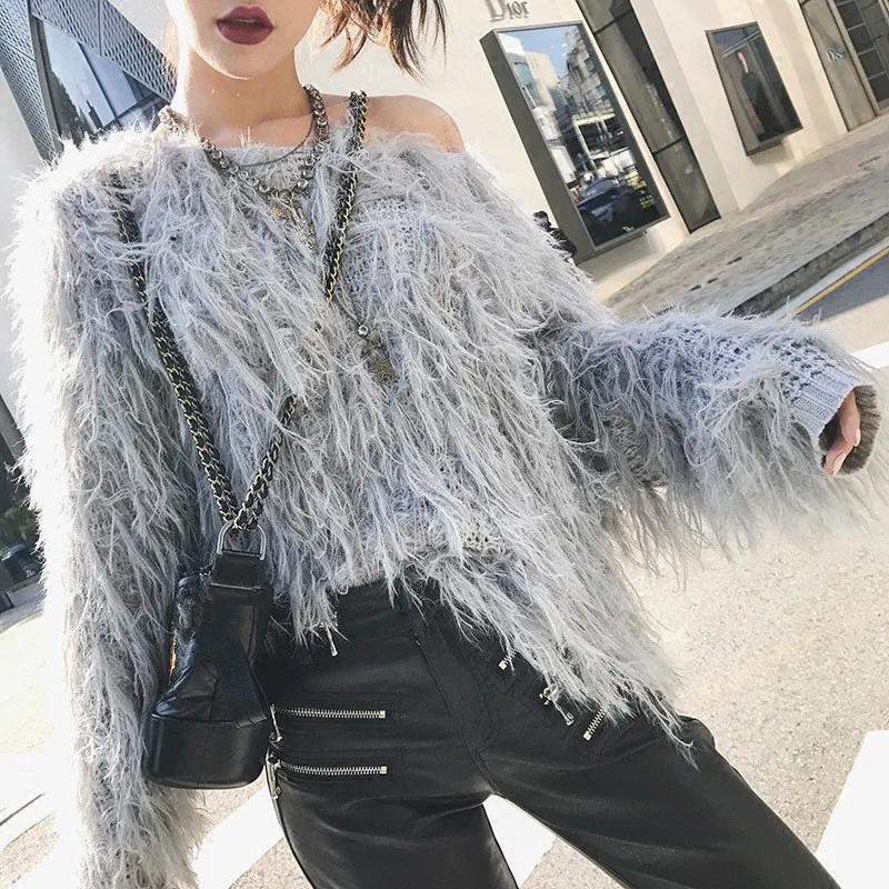 Sweater Women Polyester New Rushed Regular Free Shipping 2020 Autumn And Winter Hand-woven Tassel Long-sleeved Pullover | Женская одежда