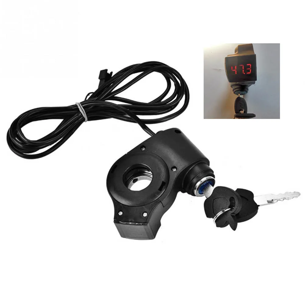 

12V-99V Electric Bike LCD Battery Display Speed Control 3 wires for Electric Bicycle Scooter Twist Throttle Accelerator
