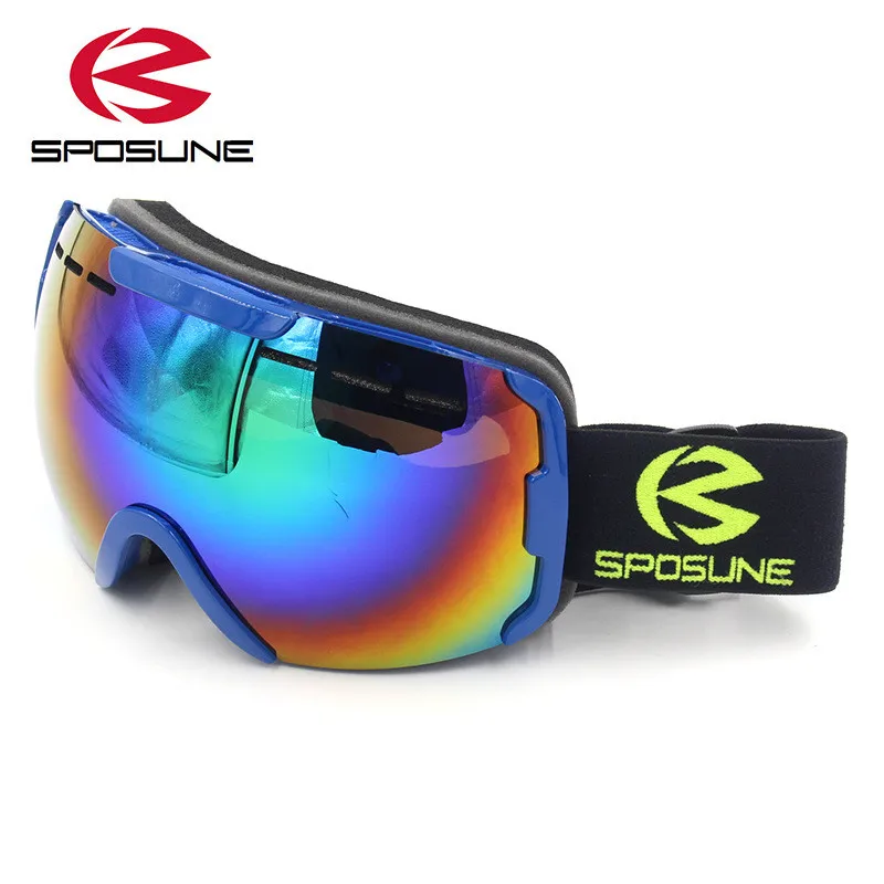 2017 جديدة على الجليد الرجال النساء نظارات التزلج مكافحة skibrille fot عدسة مزدوجة الثلج نظارات المهنة التزلج غوغل