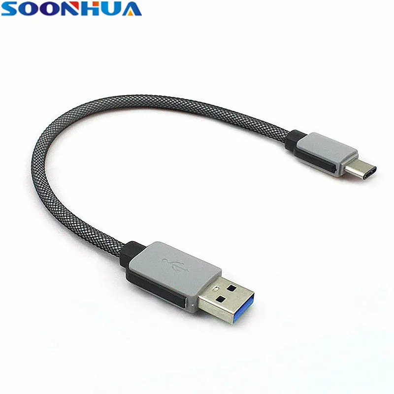 Кабель USB Type C SOONHUA плетеный кабель для быстрой зарядки и передачи данных 5 В 2 1 А