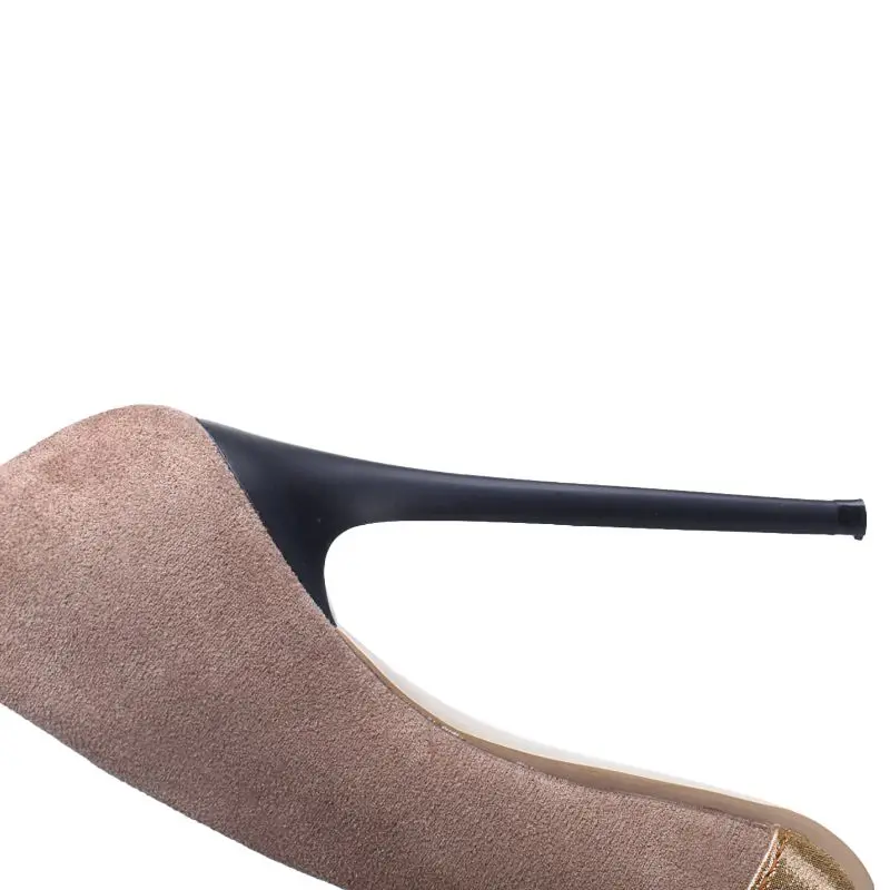 Taoffen Simple Ladies Plus Size 34-48 Super High Heel Shoes Women Spring Party Wedding Club Pumps Office Ladies Thin Heel Shoes