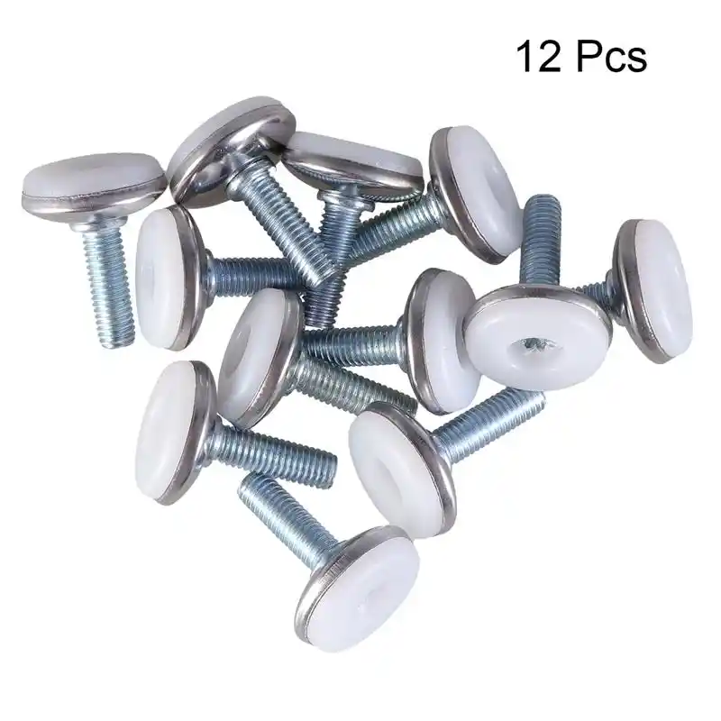 12 Pcs Heavy Duty Furniture Leveler Adjustable Tee Nuts Leg