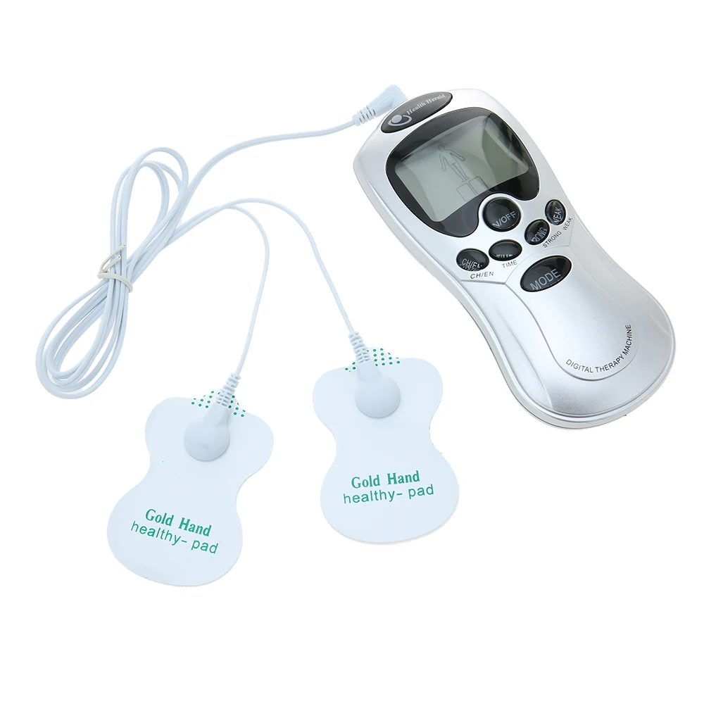

Carevas 8 Mode Eletronic Muscle Stimulator Tens Unit LCD Backlight Pulse Massager Pain Relief Machine Therapy Intensity Massage
